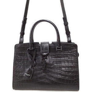 SAINT LAURENT PARIS Crocodile Monogram Cabas Bag